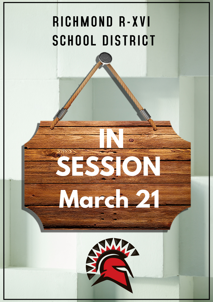 School in Session March 21