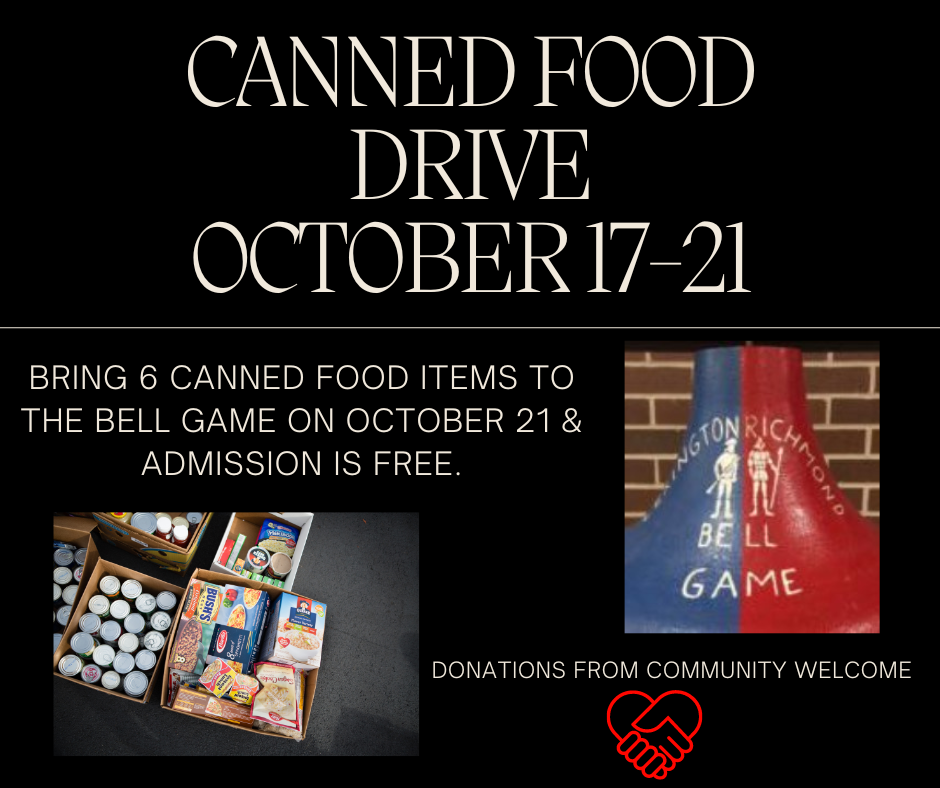 Food drive october 17 21 richmond high school