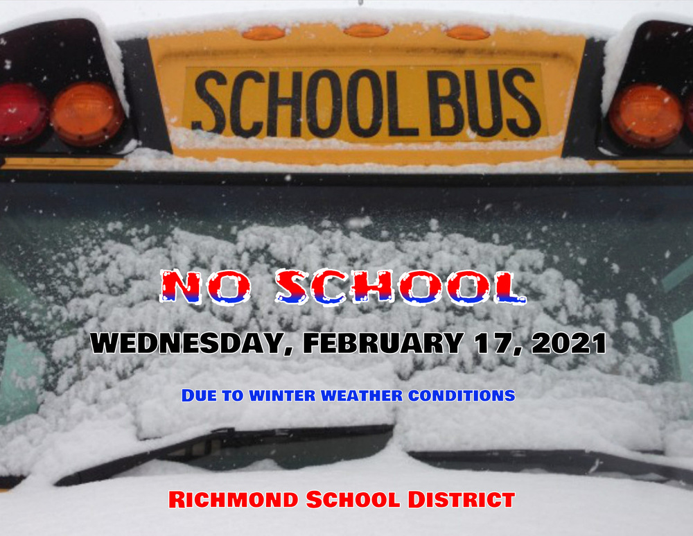 No School February 17, 2021