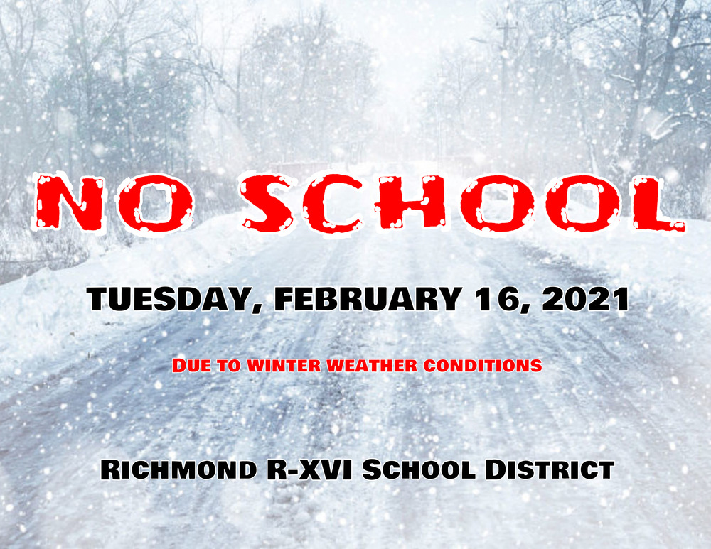 No School February 16, 2021