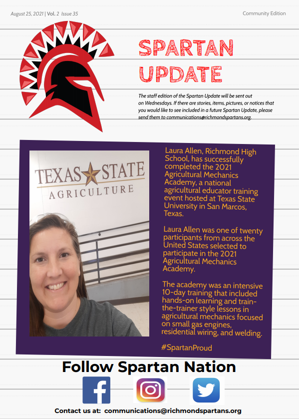 Spartan Community Update Cover 35