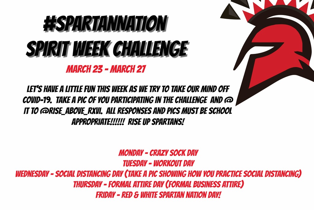 Spartan Nation Spirit Week Challenge